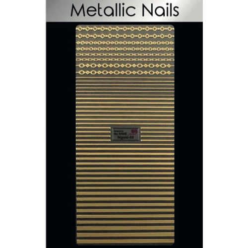 ATL- Gold Metallic (#3) Nail Art Stickers 385-3