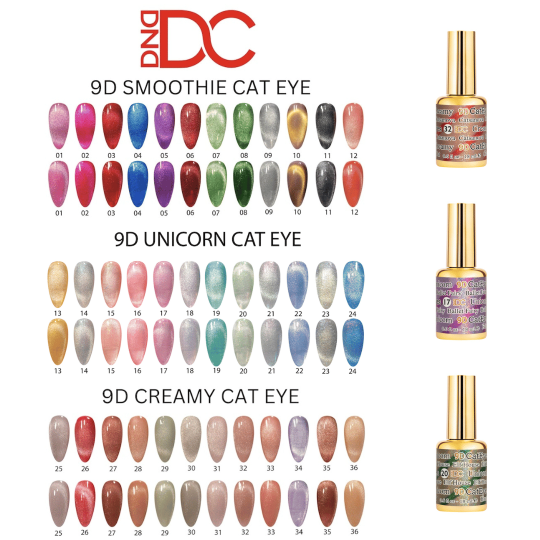 ATL- DC 9D Cat Eye Collection (36 colors) + Free Magnets & Color Book