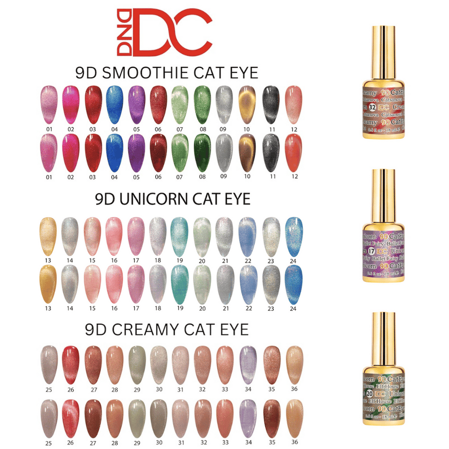 ATL- DC 9D Cat Eye Collection (36 colors) + Free Magnents & Color Book