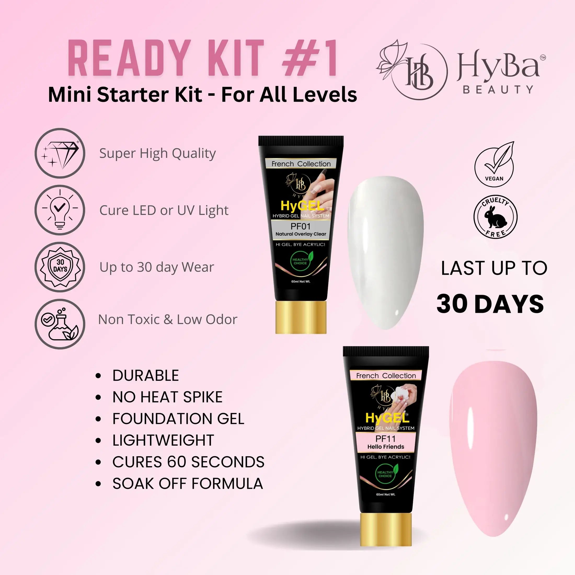 ATL- HYGEL HYBRID GEL NAIL SYSTEM - READY Kit #1
