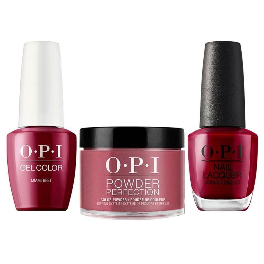 ATL- Miami Beet #B78 | OPI Trio: Gel, Polish, Dip