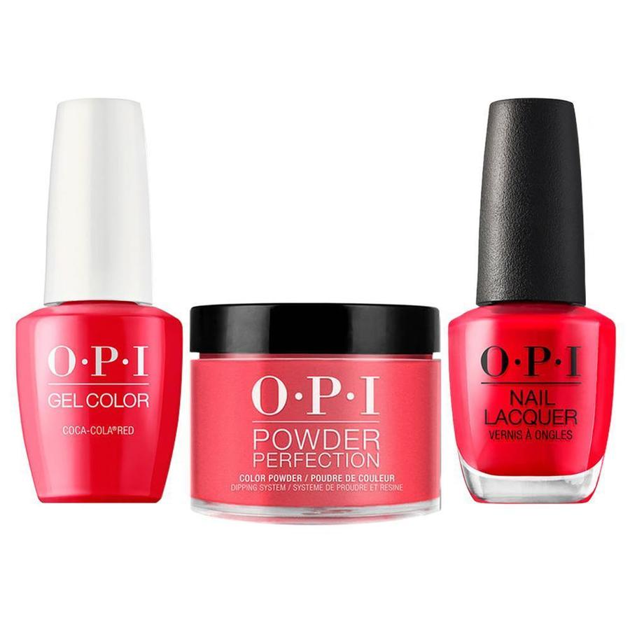 ATL- Coca-Cola® Red #C13 | OPI Trio: Gel, Polish, Dip