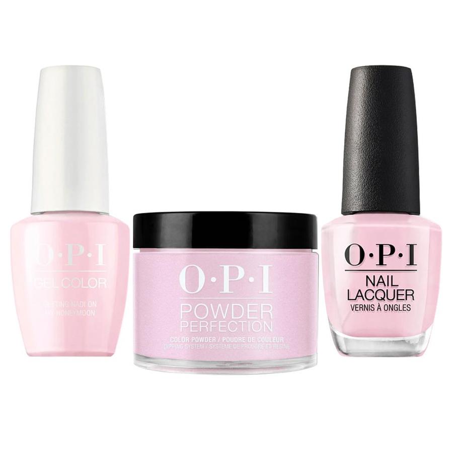 ATL- Getting Nadion My Honeymoon #F82 | OPI Trio: Gel, Polish, Dip