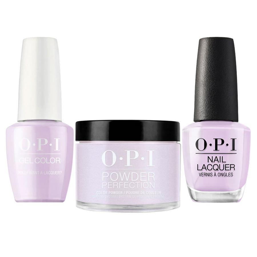 ATL- Polly Want a Lacquer #F83 | OPI Trio: Gel, Polish, Dip