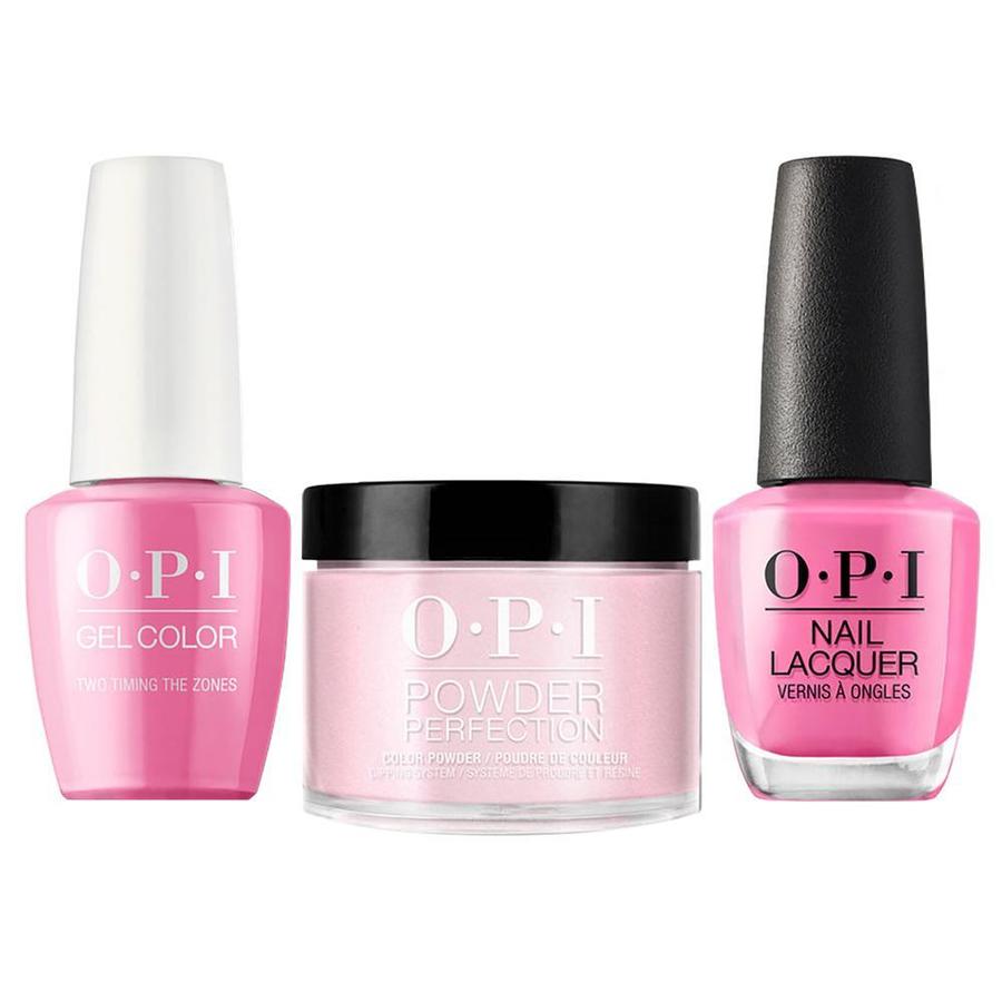ATL- Two-timing the Zones #F80 | OPI Trio: Gel, Polish, Dip