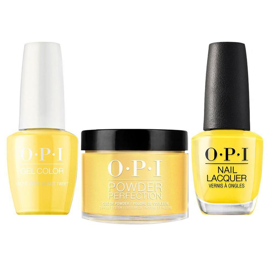 ATL- Exotic Birds Do Not Tweet #F91 | OPI Trio: Gel, Polish, Dip