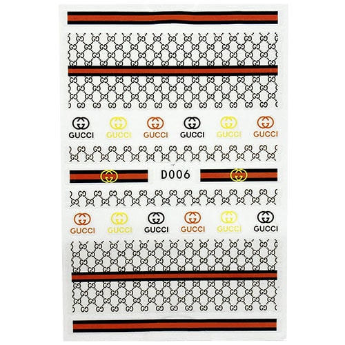 ATL- Gucci Nail Art Stickers D006| #30-1