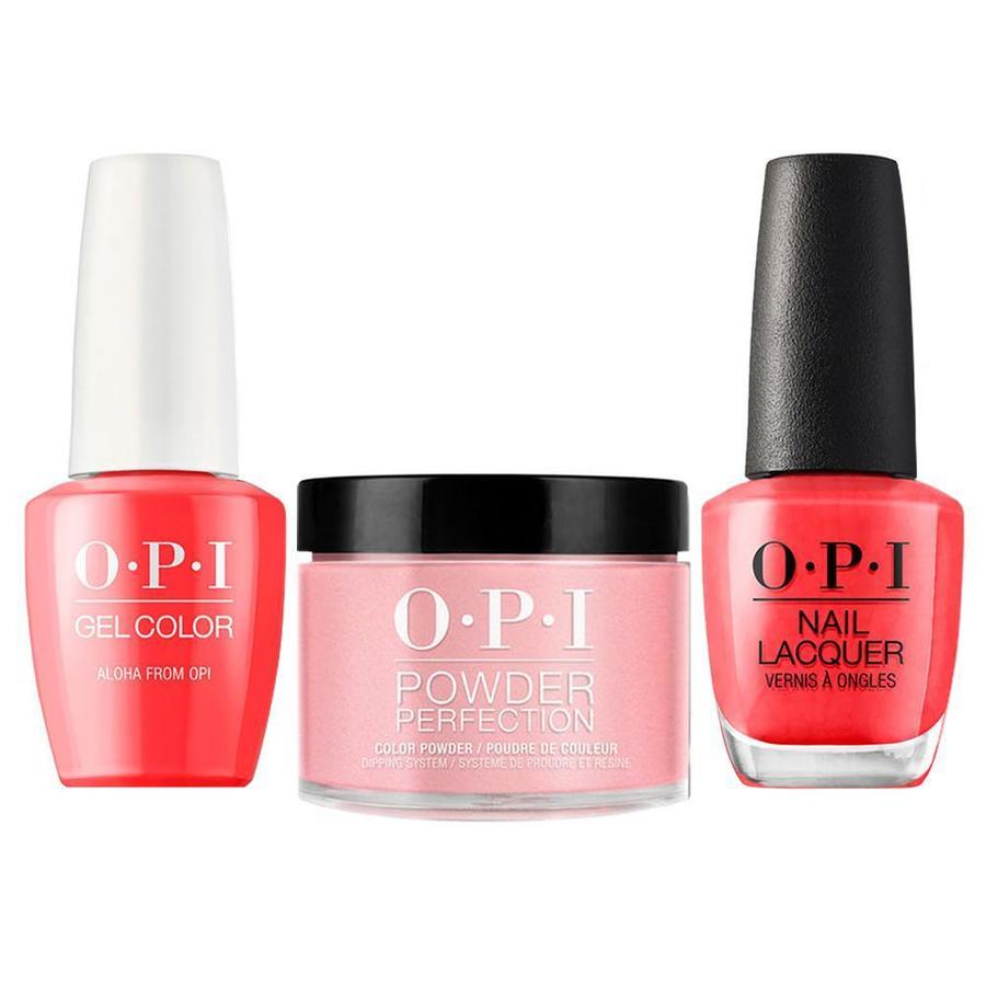 ATL- Aloha From OPI #H70 | OPI Trio: Gel, Polish, Dip