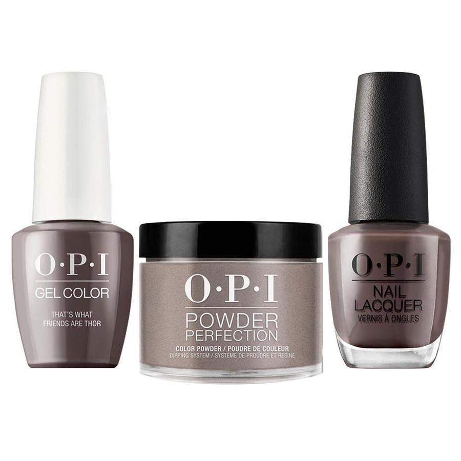 ATL- That’s What Friends Are Thor #I54 | OPI Trio: Gel, Polish, Dip