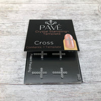 ATL- (Cross) Crystal Stamping Template_ Pave