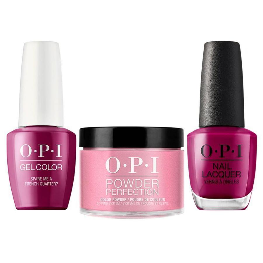 ATL- Spare Me a French Quarter? #N55 | OPI Trio: Gel, Polish, Dip