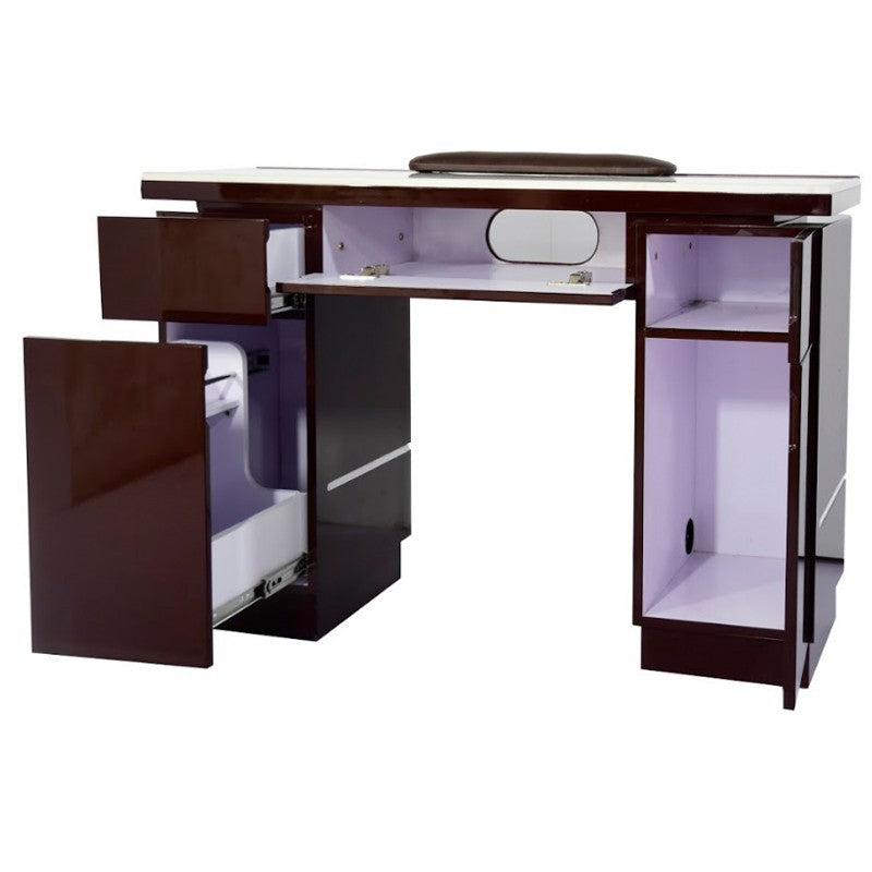 ARMANI NAIL TABLE WITH LED HOLE - CAFELLE
