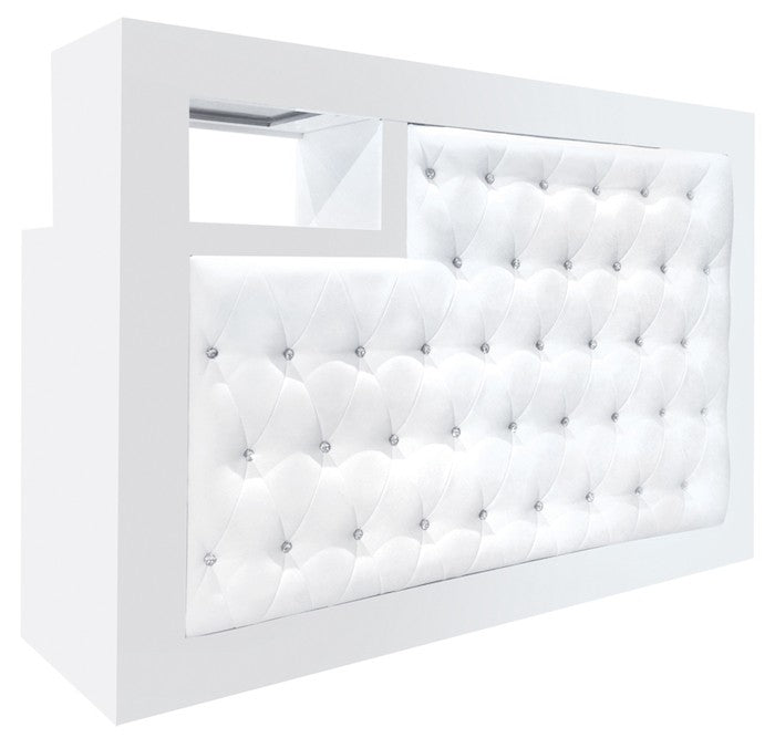 ATL- Valentino Lux Diamond Lux Tufted Reception Desk