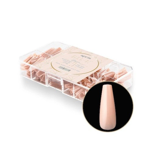 ATL- Gel-X™ Neutrals Maisie Sculpted Coffin (Long) Box of Tips | APRES