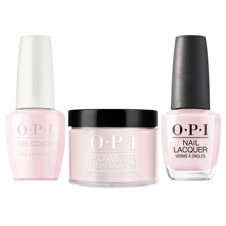 ATL- Love is in the Bare #T69 | OPI Trio: Gel, Polish, Dip