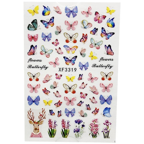 ATL- Butterfly Nail Art Stickers | XF3319