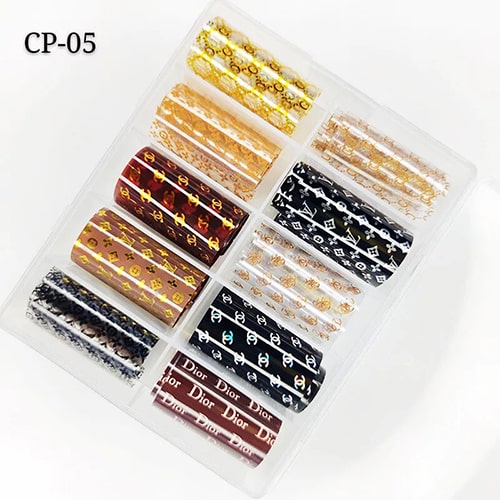 ATL- Mix Brand Nail Art Transfer Foil Pack