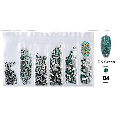 ATL- Dark Green Rhinestone Pack (Size 3,5,7,9,11,13)
