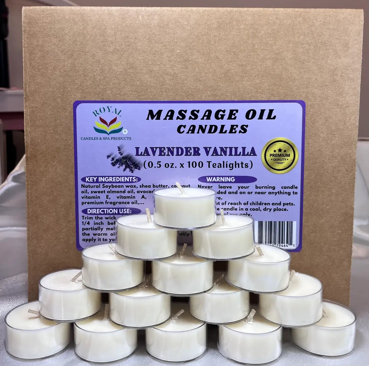 ATL- Royal Massage Oil Candles - 0.5oz (case/100pcs)