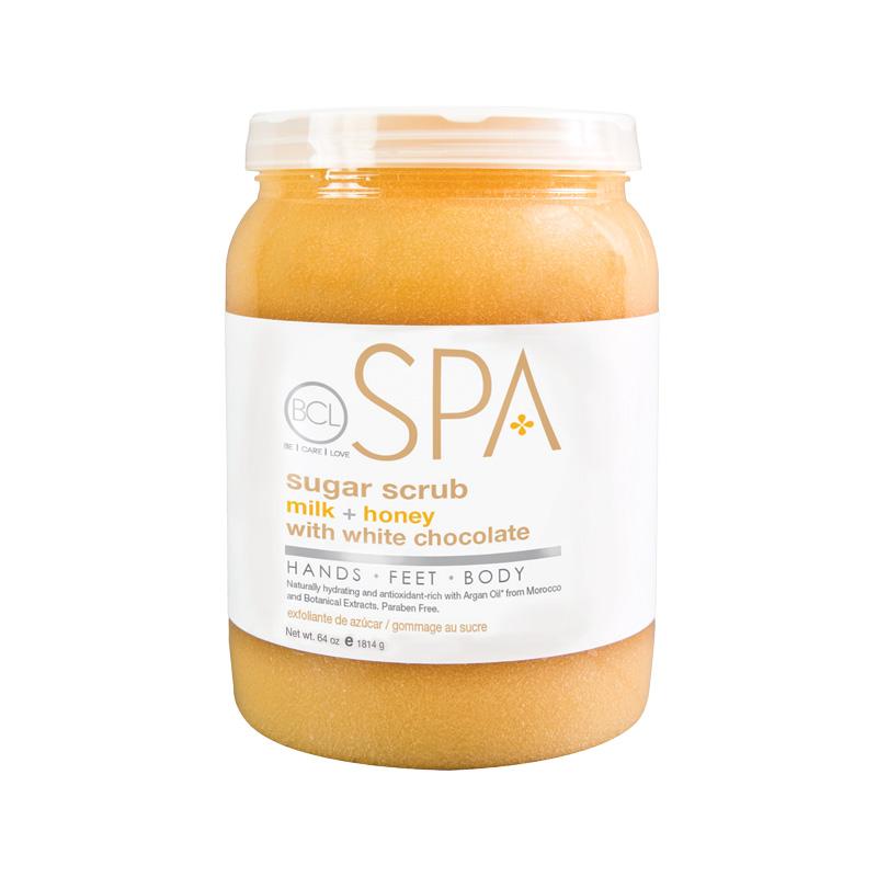 ATL- Sugar Scrub (64oz) Milk + Honey w/ White Chocolate | BCL Organic Spa