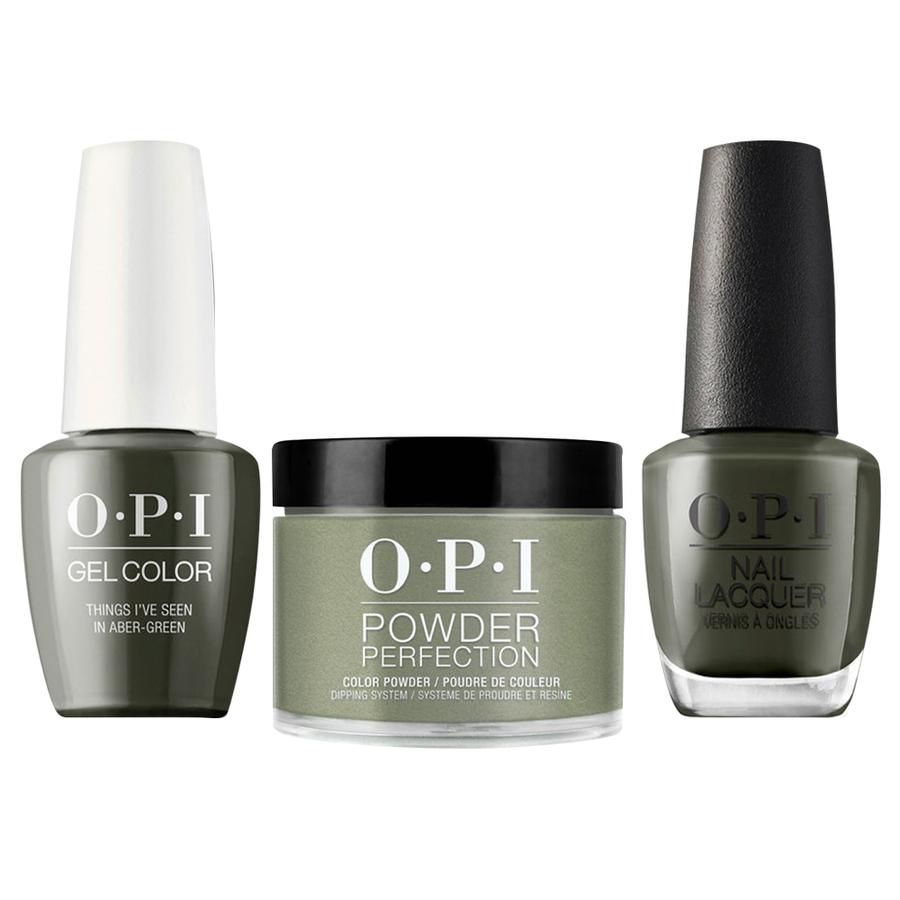 ATL- Things I've Seen In Aber-green #U15 | OPI Trio: Gel, Polish, Dip