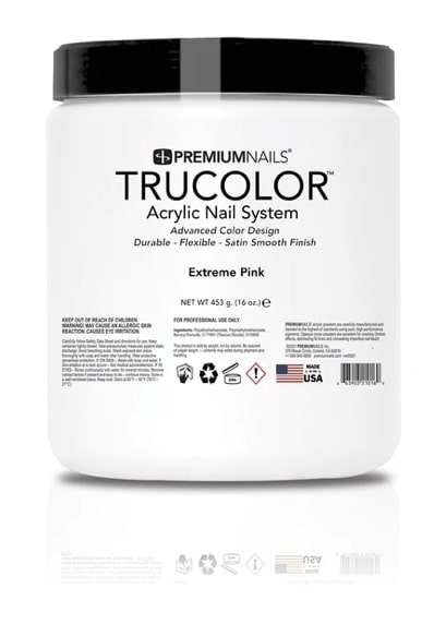 ATL- Extreme Pink | TruColor Nail Sculpting Acrylic Powder