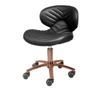 Whale Spa- Lexi Pro- Chevron Gold Edition Technician Stool 1010L