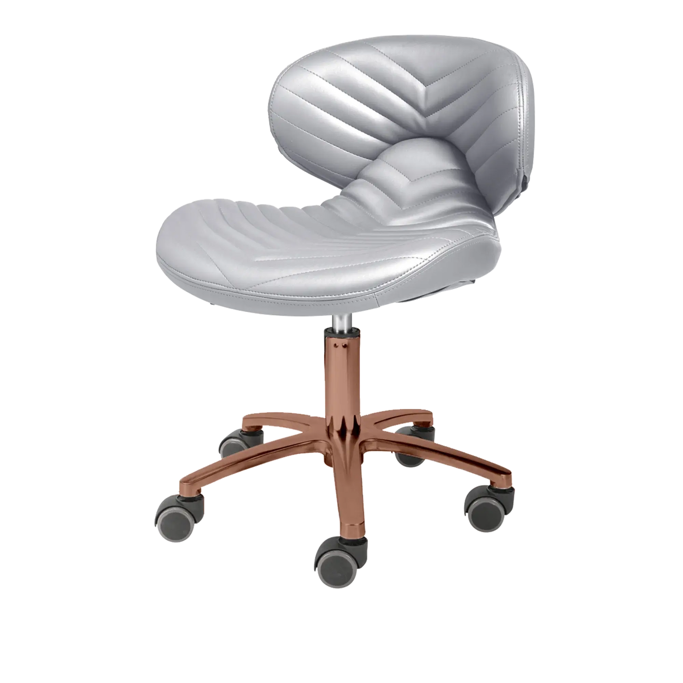 Whale Spa- Lexi Pro- Chevron Gold Edition Technician Stool 1010L