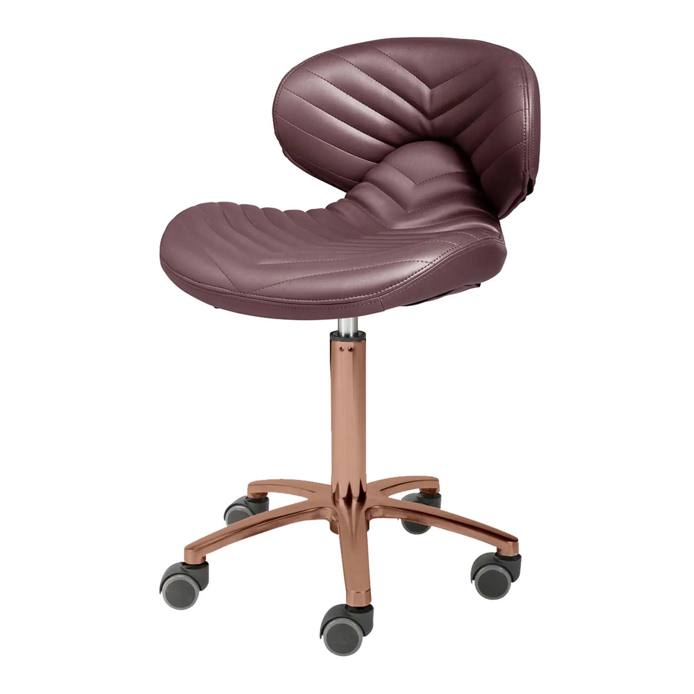 Whale Spa- Lexi Pro- Chevron Gold Edition Technician Stool 1010H