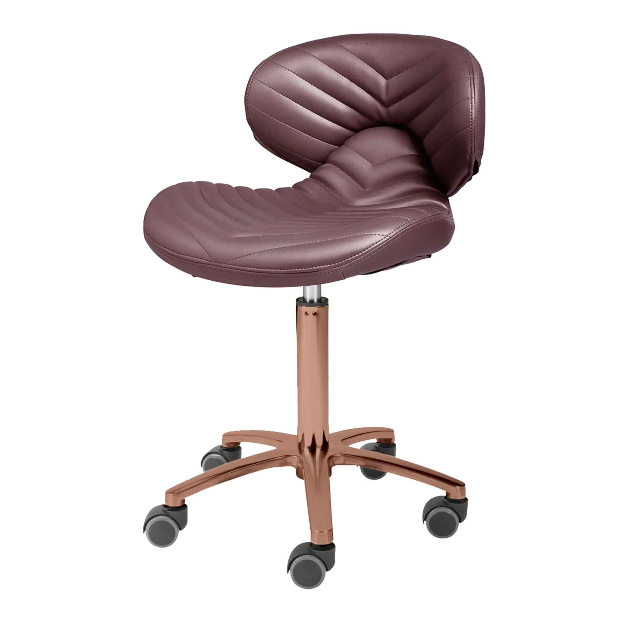 Whale Spa- Lexi Pro- Chevron Gold Edition Technician Stool 1010H