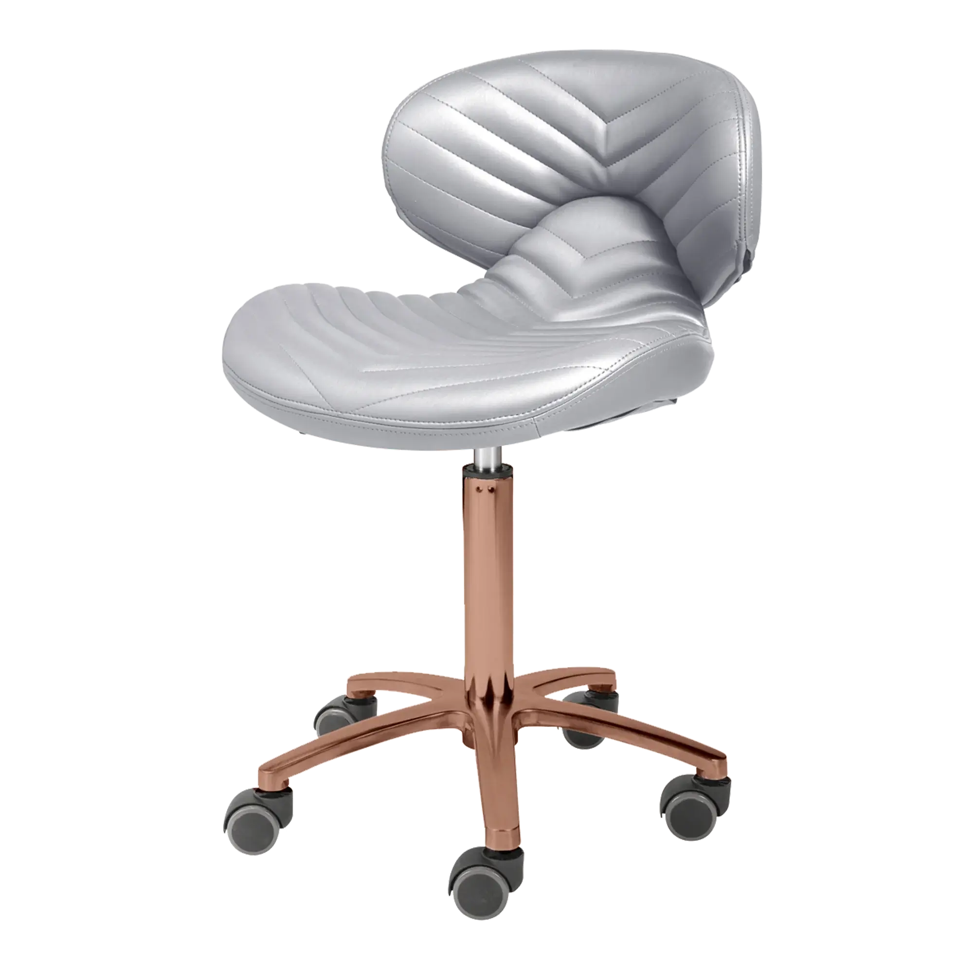 Whale Spa- Lexi Pro- Chevron Gold Edition Technician Stool 1010H