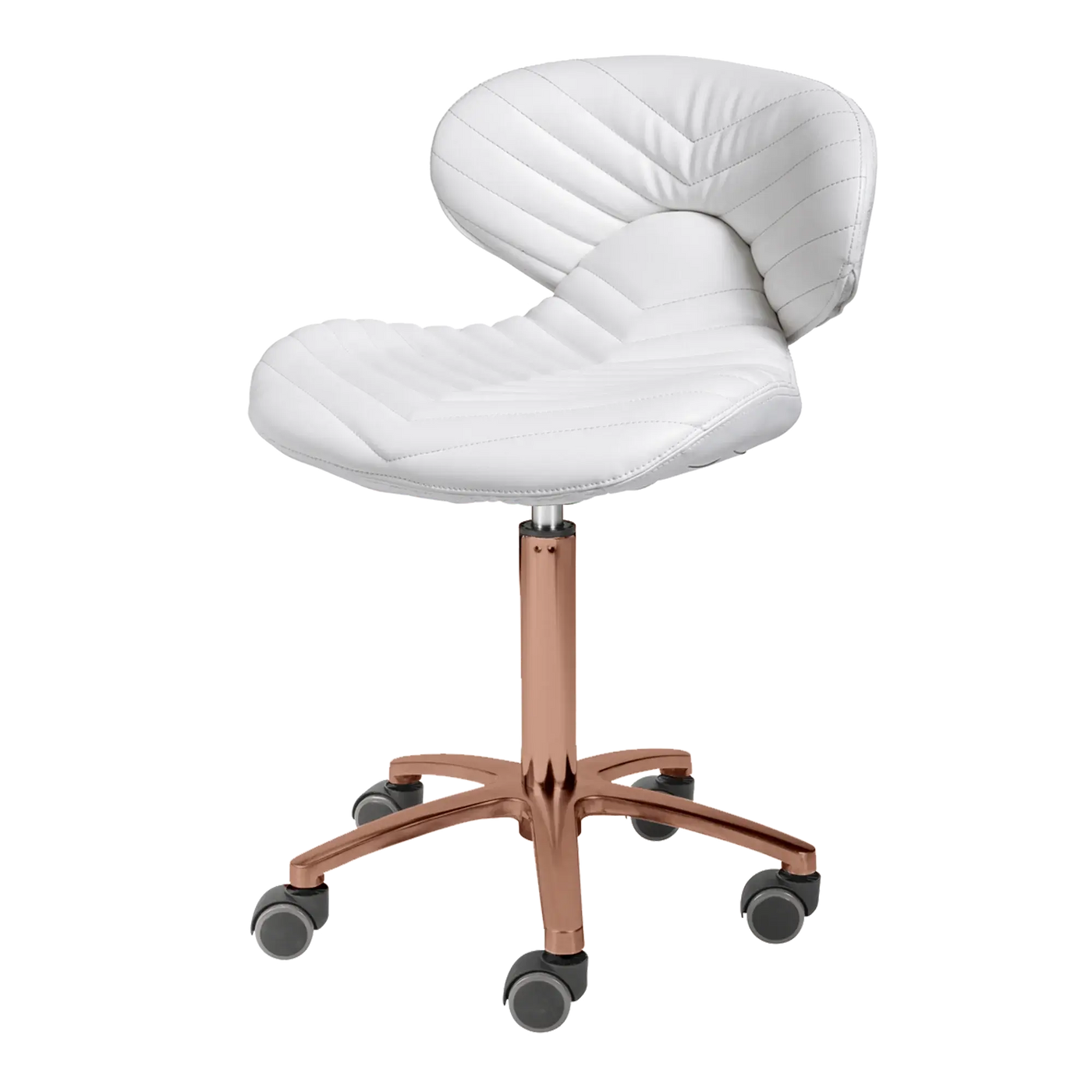 Whale Spa- Lexi Pro- Chevron Gold Edition Technician Stool 1010H