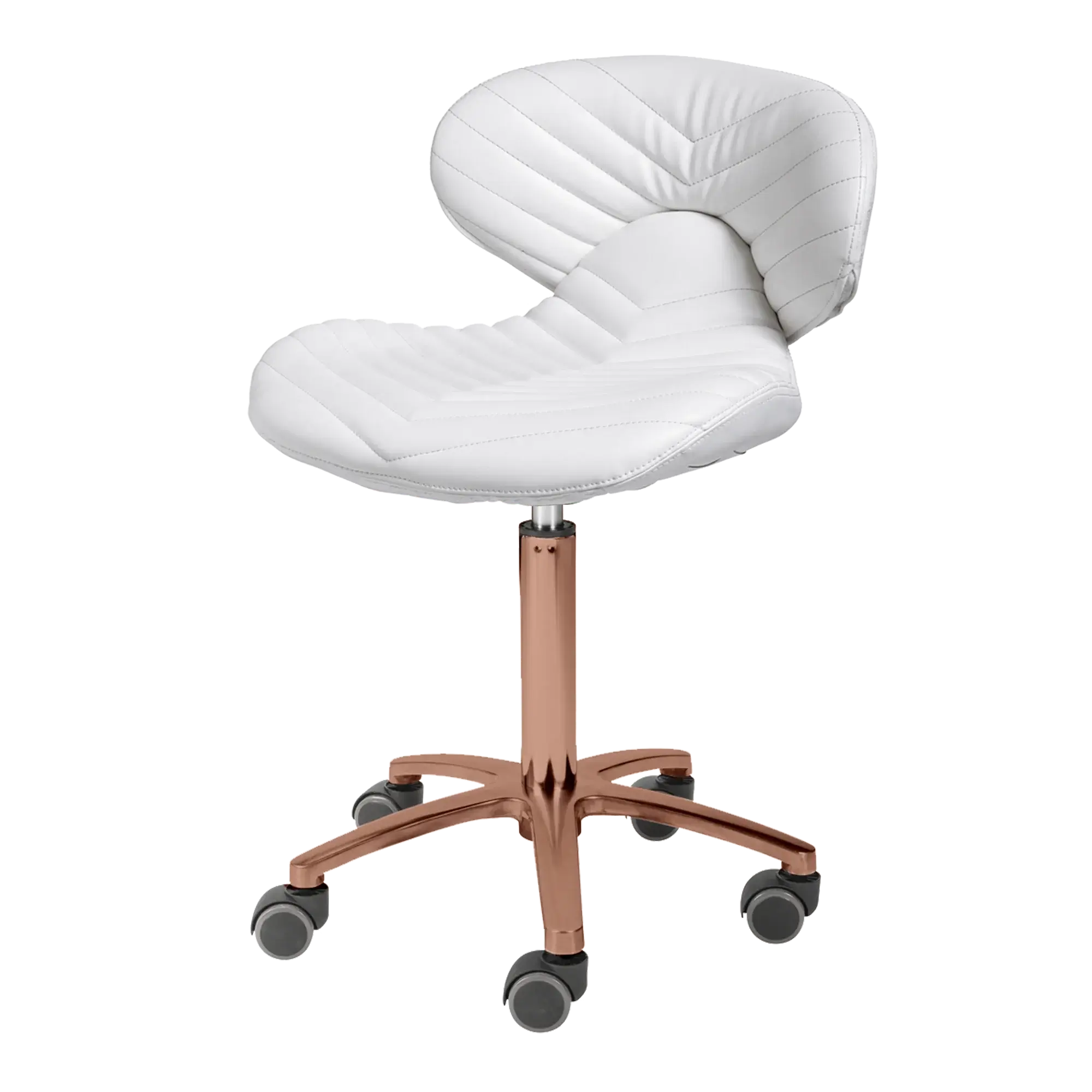 Whale Spa- Lexi Pro- Chevron Gold Edition Technician Stool 1010H