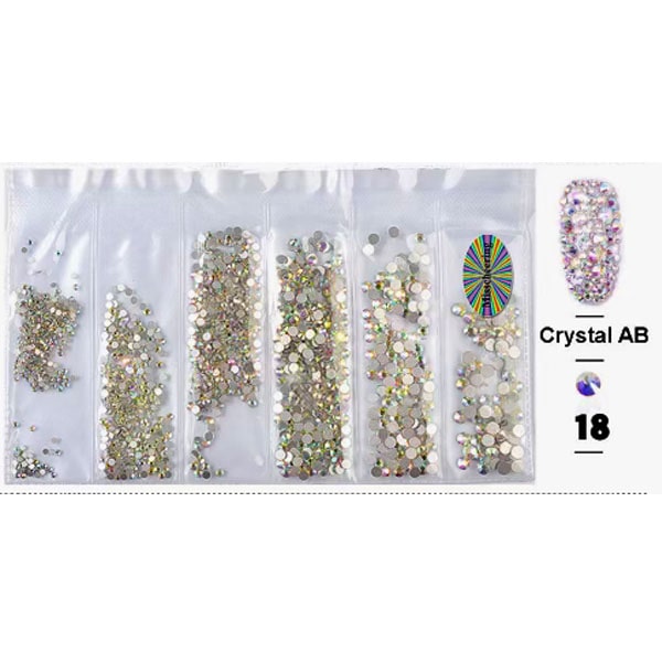 ATL- AB Crystal Rhinestone Pack 1-67-2 (Size 3,5,7,9,11,13)