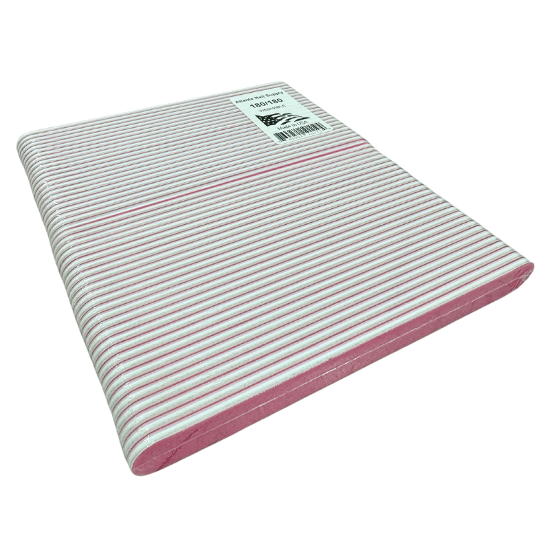 ATL- Standard - Pink/White - Nail Files 180/180