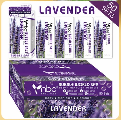 ATL- LAVENDER Bubble World Spa 4 in 1 Pedicure | NBC