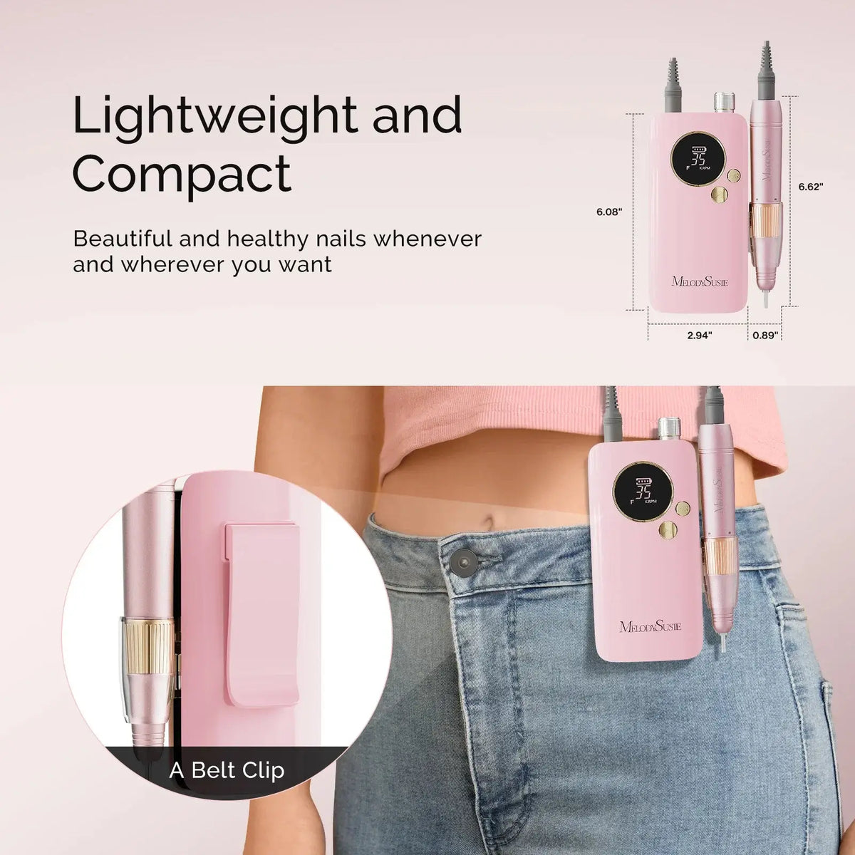 ATL- Clip-On Advanced Rechargeable Nail Drill