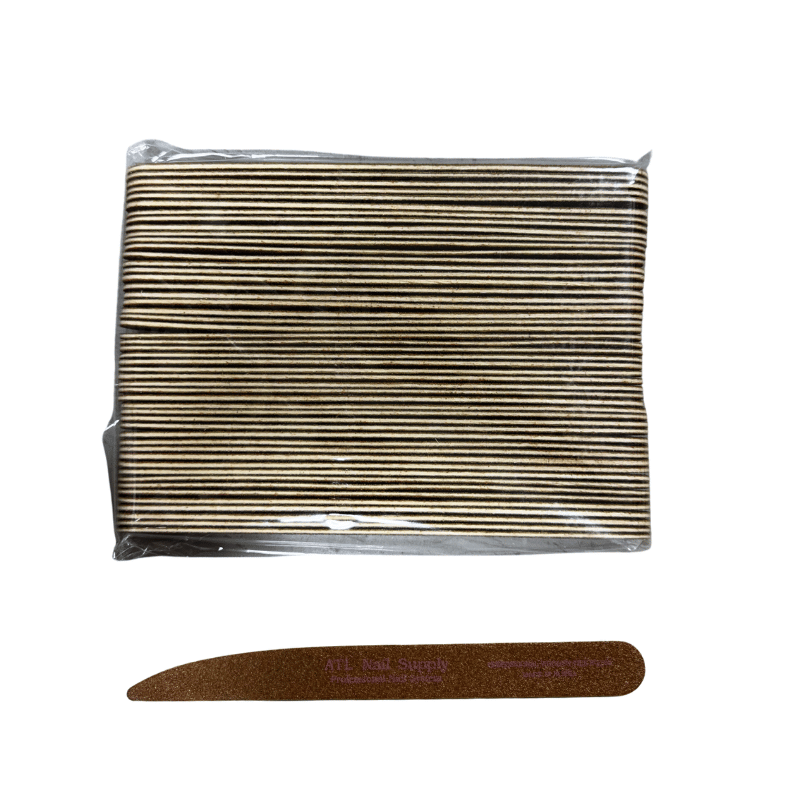 ATL- Wooden Brown Nail Files (Thin)