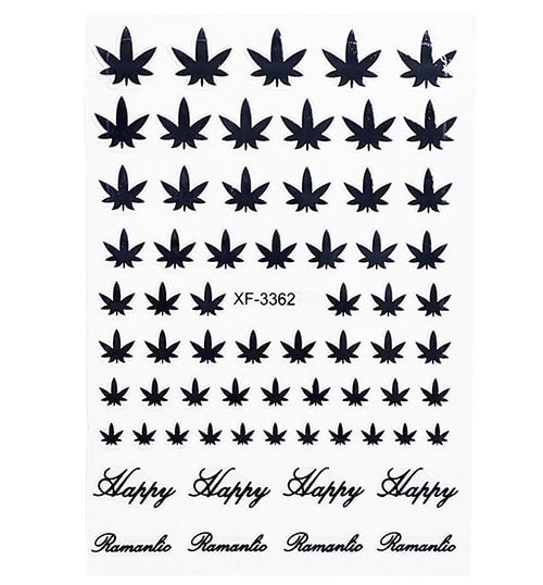 ATL- Black Nail Art Stickers | #3-49-2