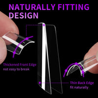 ATL- Clear - Short Square Tip Box | Nail Kingdom