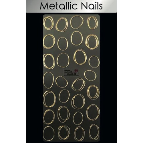 ATL- Gold Metallic (#8) Nail Art Stickers