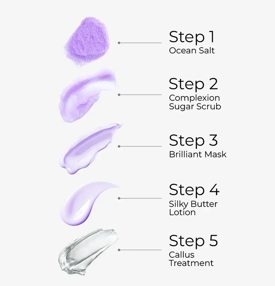 ATL- Lavender - Bare Soak 5 Steps Kit