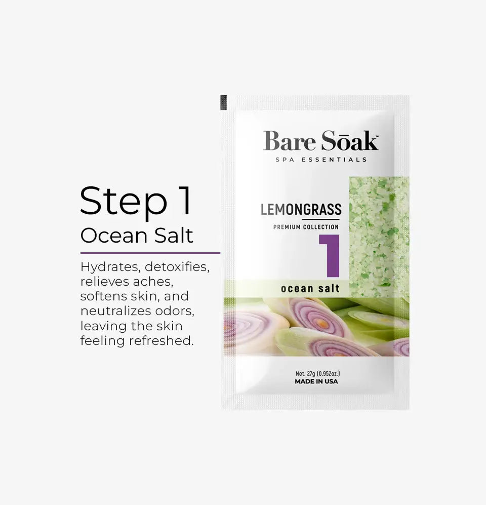 ATL- Lemongrass - Bare Soak 5 Steps Kit