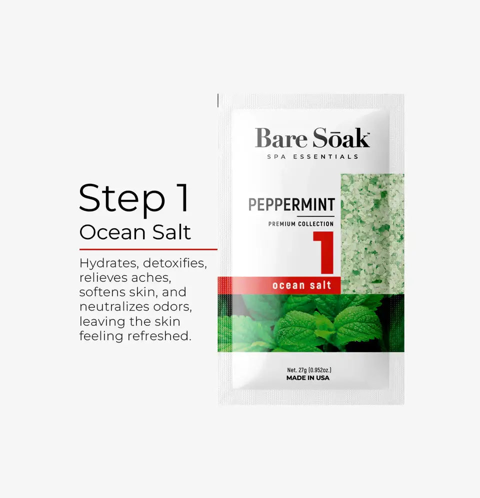 ATL- Peppermint - Bare Soak 5 Steps Kit