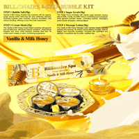 ATL - Vanilla & Milk Honey - Billionaire Bubble Spa Deluxe Pedicure Kit 4 Steps