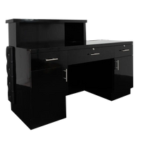 Whale Spa- Lux Tufted Reception Desk with ADA Compliance