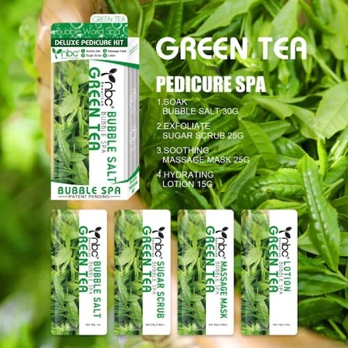 ATL- GREEN TEA Bubble World Spa 4 in 1 Pedicure | NBC