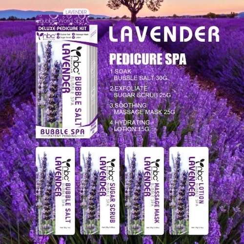 ATL- LAVENDER Bubble World Spa 4 in 1 Pedicure | NBC