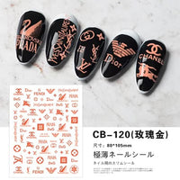 ATL- Nail Art Stickers (CB-120) Mix Brand