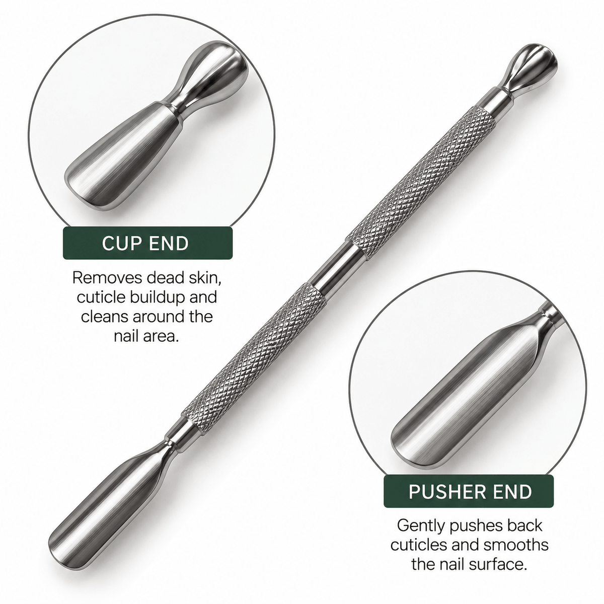 ATL- Cuticle Pusher & Cup Cleaner